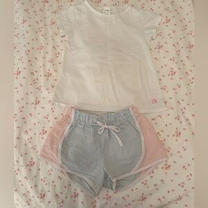 Lullaby Set Athleisure, top and shorts set size 4t